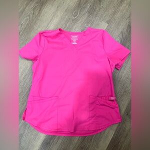 Cherokee Women's Hot Pink Scrub Top